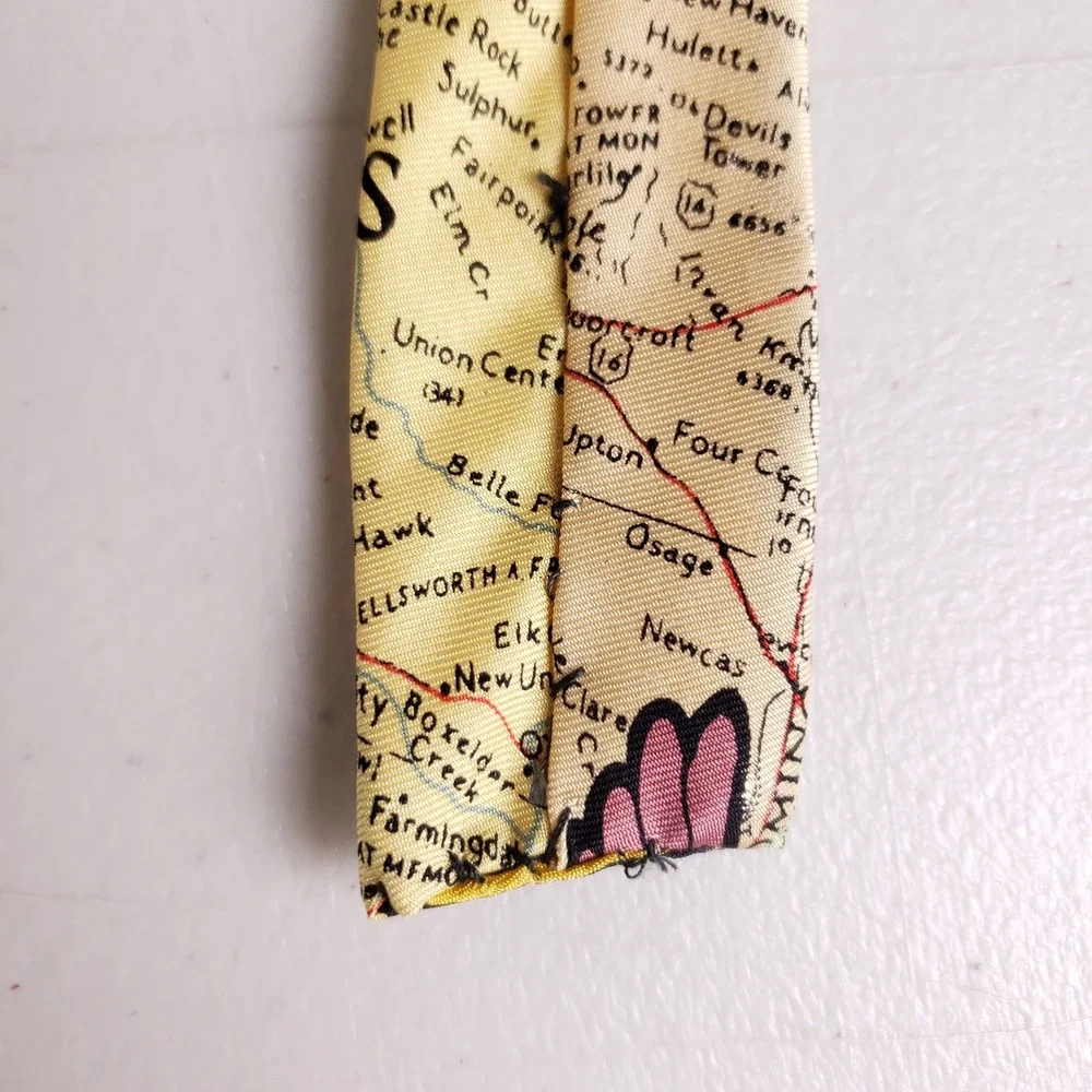 Harley-Davidson‎ Sturgis Rally Vintage Men Tie Mount Rushmore Eagle Map